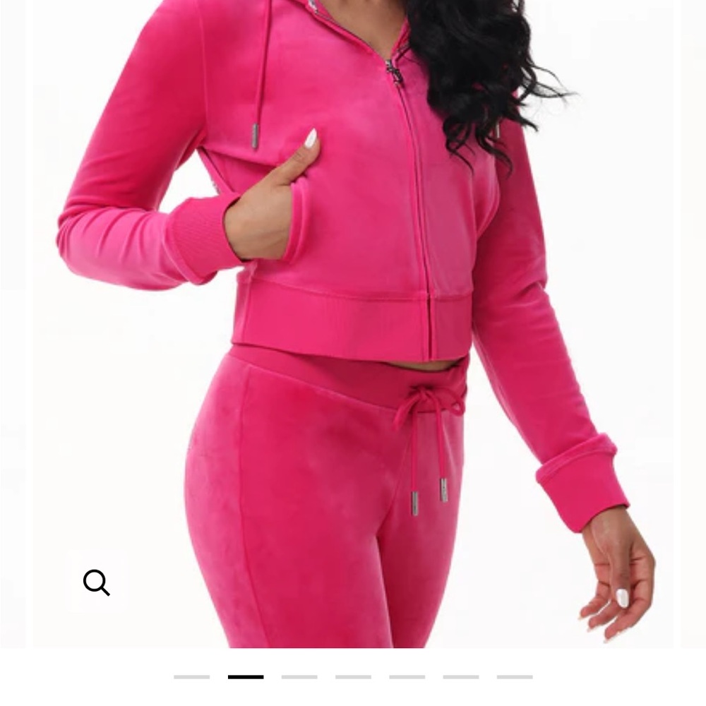 Juicy Couture Pink Velour Tracksuit Set